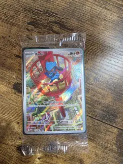 Pokemon Mega Evolutions Riolu Black Star Promo Illustration Rare #10 Sealed NM - Image 1