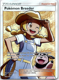 Pokemon Breeder (Full Art) Shining Legends 73/73 Near Mint NM - Image 1