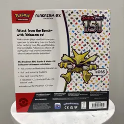 151 Scarlet & Violet Alakazam ex Collection Box Pokemon TCG **SEALED/NEW** - Image 2