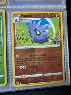 MINT! Reverse Holo Pupitar 038/078 Uncommon Pokemon GO Pokemon TCG - Image 1