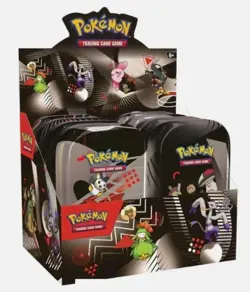 Pokemon TCG SV 10.5 Unova Mini Tin Display Box 8 Tins Sealed Set - One of Each - Image 1