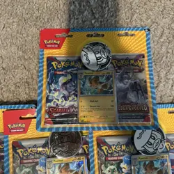 Lot of 10 Pokemon TCG Scarlet & Violet + Paldea Evolved Blister 2 Pack Pawmot - Image 2