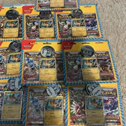 Lot of 10 Pokemon TCG Scarlet & Violet + Paldea Evolved Blister 2 Pack Pawmot - Image 4