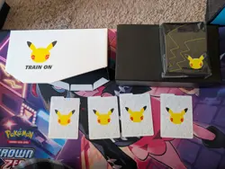 Pokemon Celebrations Empty Elite Trainer Box ETB 25th Anniv. W/ Dividers/Sleeves - Image 1