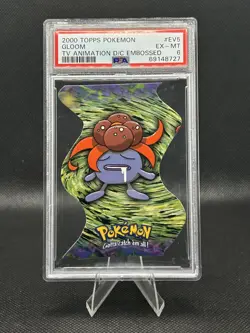2000 Topps Pokemon TV Animation Series 2 #44 Gloom D/C EV5 - PSA 6 - Image 1