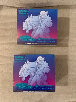 2x New Sealed: Pokemon Journey Together Pokemon Center Elite Trainer Box - Image 1