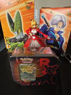 Pokemon Scarlet And Violet Destined Rivals Team Rocket Persian Tin Booster Packs - Image 1