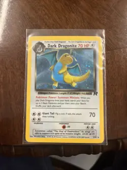 Pokemon Dark Dragonite Holo Rare Team Rockets Set 5/82 - Image 1