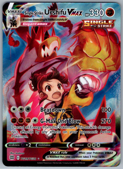 Pokemon Single Strike Urshifu VMAX SWSH Brilliant Stars TG19/TG30 NM - Image 1
