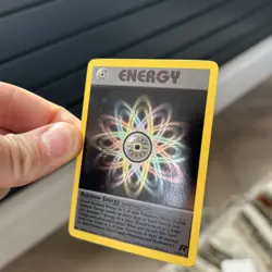 Pokemon TCG Team Rocket Rainbow Energy 17/82 holo rare LP - Image 2