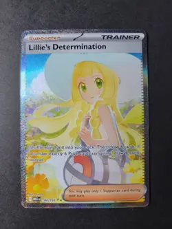 Lillie's Determination 184/132 Special Illustration Rare Pokemon Mega Evolution - Image 1