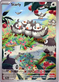Starly (221/198) Illustration Rare - 2023 Pokemon TCG: Scarlet & Violet - Image 1
