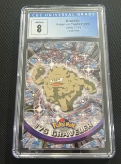 Pokemon Topps 1999 CGC 8 #75 Graveler- First Print - Image 1