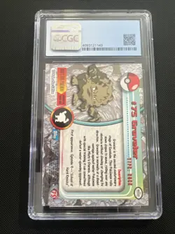 Pokemon Topps 1999 CGC 8 #75 Graveler- First Print - Image 2