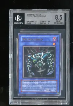 Relinquished RP01-EN054 Retro Pack 1 Ultra Rare BGS 8.5 NM-MT+ 2008 Yu-Gi-Oh! - Image 1