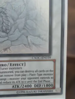 Yu-Gi-Oh CSOC-EN039 Black Rose Dragon Ghost Rare UNL Edition - Image 3