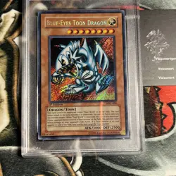 PSA 9 Yugioh MRL-000 Blue-Eyes Toon Dragon 1st Edition Secret Rare Asian English - Image 4