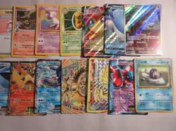 Large Lot of Damaged Pokemon Cards with Pikachu, Holos, Vintage, Etc. - Image 3