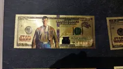 Billet Star Wars Finn OR Collector Gold Dore card carte Goodies Ticket - Image 1