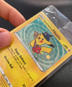 Pokemon Card Special Delivery Pikachu Holo SWSH074 Black Star Promos ENG SEALED - Image 3