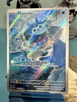 Pokemon TCG Mantyke Card 189/182 Sv04: Paradox Rift NM/Mint - Image 1