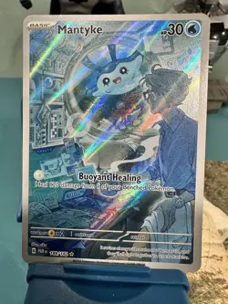 Pokemon TCG Mantyke Card 189/182 Sv04: Paradox Rift NM/Mint - Image 2
