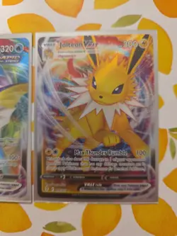Pokemon Evolving Skies 3 Card Lot Flareon Vaporeon Jolteon VMAX Full Art Holo NM - Image 4