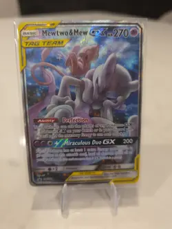 Pokemon TCG Black Star Promo Mewtwo & Mew GX SM191 Card - Image 1