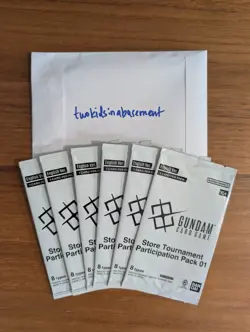 1x Gundam Card Game TCG Store Tournament Participation Pack 01 Sealed ENGLISH - Image 1