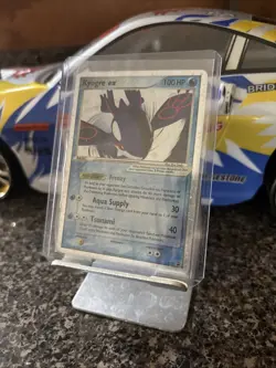 KYOGRE ex Black Star Promo POKEMON Holo Silver Border 2006 Trading Card 037 HP - Image 1