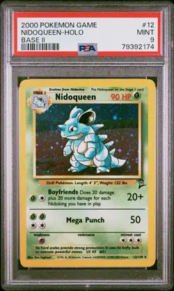 1999 POKEMON JUNGLE #7 NIDOQUEEN-HOLO PSA 9 GRADED CARD - Image 1