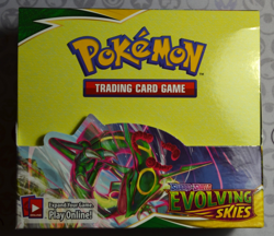 Pokemon Evolving Skies Empty Booster Box For Display ONLY No Packs Or Cards - Image 1