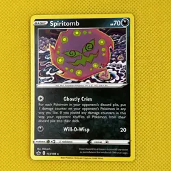 Spiritomb 103/198 Rare Chilling Reign 2021 Pokemon Card NM - Image 1