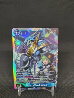 ULFORCEVEEDRAMON BT11-032 SR DIMENSIONAL PHASE DIGIMON CARD NM - Image 1