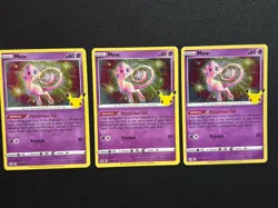 (3) Pokemon TCG Cards - Mew 11/25 - Celebrations 25th Anniversary - NM Holo. 2 - Image 1