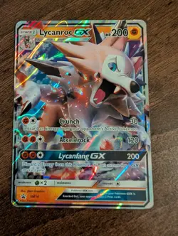 Lycanroc GX - SM14 - Black Star Promo - Half Art Card Pokemon TCG LP - Image 1
