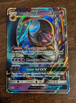 Lunala GX - SM17 - Black Star Promo - Half Art Card Pokemon TCG NM/LP - Image 1