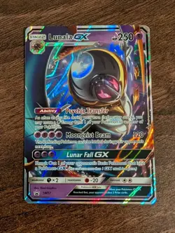 Lunala GX - SM17 - Black Star Promo - Half Art Card Pokemon TCG NM/LP - Image 2