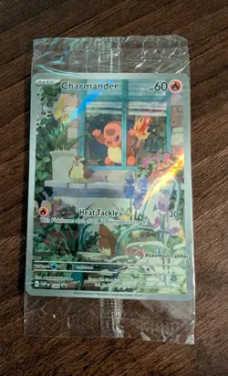 Charmander SVP 044 Pokemon Center Stamped ETB Obsidian Flames Promo Card Sealed - Image 1