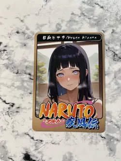 HYUGA HINATA NARUTO CARD COLLECTION Holographic Collectible Card Cute Sauna - Image 2