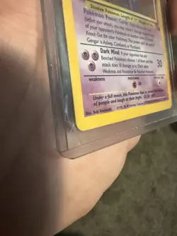 Pokemon Gengar Holographic Trading Card Fossil Set 1999 5/62 - Image 4