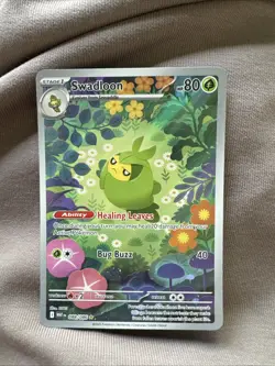 2025 Swadloon - 88/86 - White Flare - Pokemon TCG Illustration Rare NM Card - Image 1