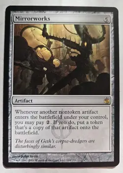 2011 Wizard Coast Magic The Gathering Mirrodin Besieged Mirrorworks 114 Card - Image 1