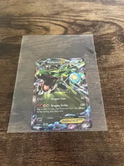 Pokemon TCG Rayquaza EX XY73 Holo Card Near Mint Condition - Image 1