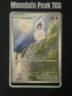 NM Litwick 101/086 Illustration Rare - White Flare - Pokemon Card - Image 1