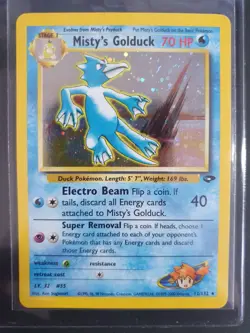 Misty's Golduck 12/132 Holo - Gym Challenge Set - Pokemon Card - Excellent - Image 1