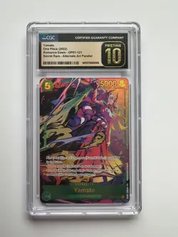 One Piece Card Game ENG Yamato OP01-121 Alternate Art ParallelCGC Pristine 10 - Image 1