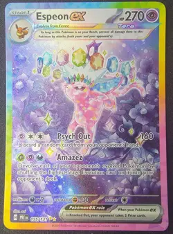 Espeon EX 155/131 Prismatic Evolutions Holo Card English SIR Pokemon TCG NM - Image 1