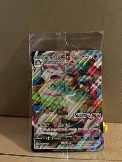 Snorlax VMAX JUMBO Card 142/202 Stamped Gamestop Promo Pokemon Sword & Shield - Image 1