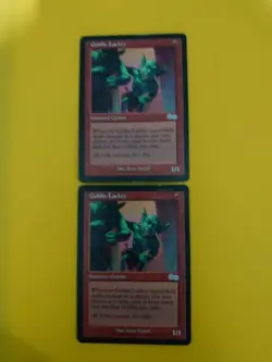 Goblin LAckey x2 played condition. Urza's Saga MTG 2 Card. - Image 1